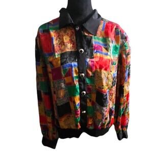 Vintage Multicolor Heritage Road Blouse Size X-Large
